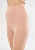 Dalgıç Yüksel Bel İspanyol Paça Tayt - Bej thumbnail 3