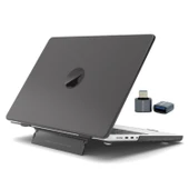 MacBook Pro 14.2 Kılıf – 2025 M5 Pro/Max Standlı Mat Şeffaf Sert Kapak Isı Dağıtımlı İnce Tasarım thumbnail 1