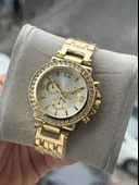 Metal Kordon Altın Renk Ve Taşlı Kadın Kol Saati - 1