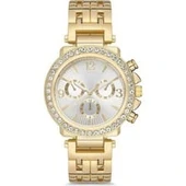 Metal Kordon Altın Renk Ve Taşlı Kadın Kol Saati - 4