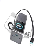 30000mAh 140W Hızlı Şarjlı TFT Ekranlı Kendinden Type-C Kablolu 2Type-C 1USB Girişli Powerbank thumbnail 3