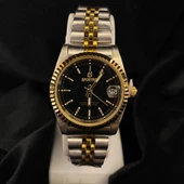 ANALOG Quartz Makina METAL ERKEK KOL SAATİ SİYAH KADRAN SU GEÇİRMEZ - 4