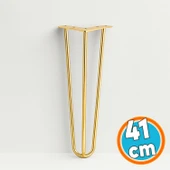 Sehpa Masa Ayağı 41 cm Gold Altın Metal Dayanıklı Mobilya Destek Yükseltici Ayak Modeli 4'lü Set thumbnail 7