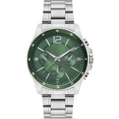 Gümüş Çelik Kordon Erkek Kol Saati Takvimli Yeşil Kadran Özel Kutusunda - 2