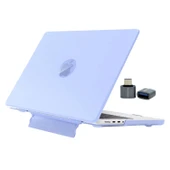 MacBook Pro 14.2 Kılıf – 2025 M5 Pro/Max Standlı Mat Şeffaf Sert Kapak Isı Dağıtımlı İnce Tasarım thumbnail 4