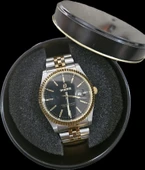 ANALOG Quartz Makina METAL ERKEK KOL SAATİ SİYAH KADRAN SU GEÇİRMEZ - 6