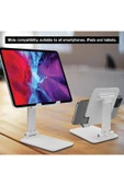 Katlanabilir Yükseklik Ayarlı Tablet Telefon Standı – 360° Döner, Taşınabilir, Ofis ve Ev Kullanımına Uygun thumbnail 5