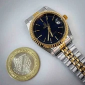 ANALOG Quartz Makina METAL ERKEK KOL SAATİ SİYAH KADRAN SU GEÇİRMEZ - 2