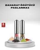 Pilli Tuz ve Karabiber Öğütücü Seti - 1