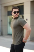 Erkek Yarım Balıkçı Yaka Kısa Kollu T-shirt thumbnail 3