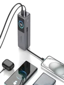 30000mAh 140W Hızlı Şarjlı TFT Ekranlı Kendinden Type-C Kablolu 2Type-C 1USB Girişli Powerbank thumbnail 2