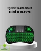 LED Işıklı Q Klavye – Touchpad, Numerik Tuş Takımı ve Multimedya Kısayolları - 1