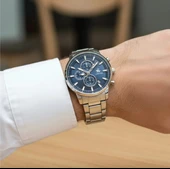 Erkek Saat Çelik Kordon Kronograf Tasarım Quartz Kol Saati - 2