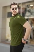 Erkek Yarım Balıkçı Yaka Kısa Kollu T-shirt thumbnail 1