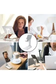 Katlanabilir Yükseklik Ayarlı Tablet Telefon Standı – 360° Döner, Taşınabilir, Ofis ve Ev Kullanımına Uygun thumbnail 4
