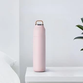 Paslanmaz Çelik Bardak kapaklı, Tutacaklı, Mat Gövdeli Termos 400 ml thumbnail 9