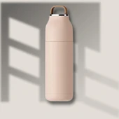 Paslanmaz Çelik Bardak kapaklı, Tutacaklı, Mat Gövdeli Termos 400 ml thumbnail 6