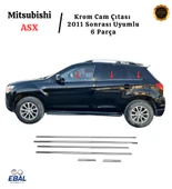 Mitsubishi ASX Krom Cam Çıtası 2011 Sonrası 6 Parça P.Çelik thumbnail 1
