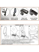 Renault Megane 2 Araca Özel Kol Dayama Kolçak Siyah 2003-2011 arası modellere uyumlu Niken thumbnail 3