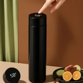 Çelik Dijital Led Sıcaklık Göstergeli Akıllı Termos Matara 400 ml thumbnail 9