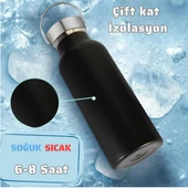 750 ml Paslanmaz Çelik Tutacaklı Termos Matara -Vakumlu Sızdırmaz thumbnail 4