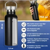 750 ml Paslanmaz Çelik Tutacaklı Termos Matara -Vakumlu Sızdırmaz thumbnail 3