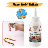 Hobi Tutkalı Hazır PVA 150 gram Şeffaf Ahşap Karton Kumaş Kağıt DIY Uygulama Maket Yapım Yapıştırıcı thumbnail 2