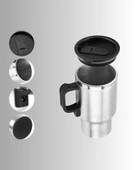 Seyahat Tipi Araç Çakmaklı Isıtıcı Çelik Termos Bardak - 5