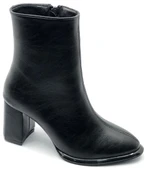 Feles Dikiş Detaylı Klasik Topuklu Kadın Bot thumbnail 1