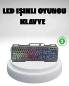 RGB Işıklı Oyuncu Klavye Mouse Seti – Türkçe Q, Ayarlanabilir DPI, Ergonomik ve Dayanıklı Tasarım thumbnail 1
