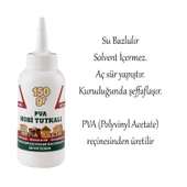 Hobi Tutkalı Hazır PVA 150 gram Şeffaf Ahşap Karton Kumaş Kağıt DIY Uygulama Maket Yapım Yapıştırıcı thumbnail 4