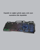 RGB Aydınlatmalı Klavye Mouse Seti – USB Bağlantılı, Türkçe Q, Ayarlanabilir DPI, Ergonomik Yapı thumbnail 4
