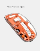 Çift Modlu Kablosuz Bluetooth 5.0 + 2.4GHz Mouse – 3 Cihaz Bağlantılı, Hızlı Geçiş Düğmeli thumbnail 4