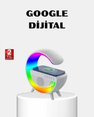 RGB Işıklı Kablosuz Şarjlı Hoparlör – FM Radyolu Akıllı Gece Lambası thumbnail 1