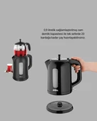 Sinbo Elektrikli Çay Makinesi 1.7 L Su Isıtıcı ve Cam Demlikli Güvenli Kullanım - 2