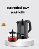 Çaycı Cam Demlikli 1800W Güçlü ve Sıcak Tutmalı Elektrikli Çay Makinesi - 1