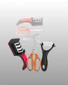 3 Parçalı Çok Fonksiyonlu Mutfak Makas Seti – Paslanmaz Çelik, Ergonomik Tasarım thumbnail 2