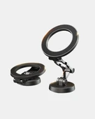Katlanır Manyetik Araç İçi Telefon Tutucu – 360° Dönebilen, MagSafe Uyumlu, Güçlü Mıknatıslı Tasarım thumbnail 2