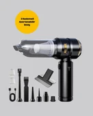 HEPA Filtreli Sessiz Çalışan Kablosuz Şarjlı Mini Süpürge thumbnail 5