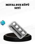 304 Paslanmaz Çelik Buz Küpü Seti Sulandırmadan Soğutan Yeniden Kullanılabilir thumbnail 1