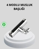 360° Dönebilen Musluk Başlığı 4 Fonksiyonlu Su Tasarruflu ve Dayanıklı thumbnail 1
