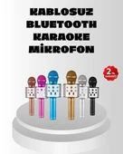Kablosuz Bluetooth Karaoke Mikrofon  Yankı Efektli thumbnail 1