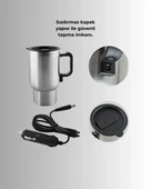 Seyahat Tipi Araç Çakmaklı Isıtıcı Çelik Termos Bardak - 4
