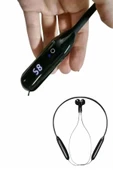 100 Saat Kablolu Boyun Askılı Dijital Göstergeli Bluetooth Kulaklık thumbnail 5