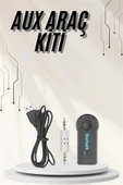 Yeni Nesil Bluetooth Aux Araç Kiti Siyah TV Tablet Telefon Araç Araba thumbnail 2