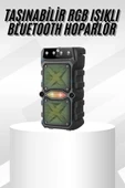 Çift Çıkışlı Güçlü Bataryalı Kablosuz Yüksek Ses Kaliteli Bluetooth Hoparlör thumbnail 1
