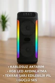 Ev ve Dış Mekan Kullanımına Uygun RGB Işıklı Hoparlör thumbnail 5