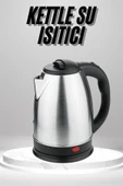 Su Isıtıcı 220 - 240 V Paslanmaz Çelik Kettle Uzun Ömürlü 2000 Watt thumbnail 2