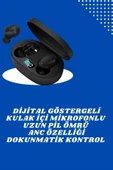 İkili Bluetooth Kulaklık Dijital Göstergeli Uzun Pil Ömrü Yüksek Ses Kaliteli thumbnail 1