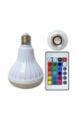 Lamba Hoparlör Ampül Görünümlü Renk Değiştirebilen Android ve İOS Uyumlu thumbnail 1